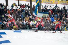 18.03.2023, Falun, Sweden (SWE): Nadine Faehndrich (SUI), Mathilde Myhrvold (NOR), (l-r)  - FIS world cup cross-country, individual sprint, Falun (SWE). www.nordicfocus.com. © Modica/NordicFocus. Every downloaded picture is fee-liable.