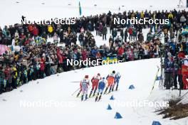 18.03.2023, Falun, Sweden (SWE): Maciej Starega (POL), Renaud Jay (FRA), Valerio Grond (SUI), Even Northug (NOR), Ondrej Cerny (CZE), Calle Halfvarsson (SWE), (l-r)  - FIS world cup cross-country, individual sprint, Falun (SWE). www.nordicfocus.com. © Modica/NordicFocus. Every downloaded picture is fee-liable.