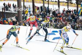 18.03.2023, Falun, Sweden (SWE): Patricija Eiduka (LAT), Ane Appelkvist Stenseth (NOR), Sofie Krehl (GER), (l-r)  - FIS world cup cross-country, individual sprint, Falun (SWE). www.nordicfocus.com. © Modica/NordicFocus. Every downloaded picture is fee-liable.