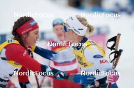 18.03.2023, Falun, Sweden (SWE): Kristine Stavaas Skistad (NOR), Maja Dahlqvist (SWE), (l-r)  - FIS world cup cross-country, individual sprint, Falun (SWE). www.nordicfocus.com. © Modica/NordicFocus. Every downloaded picture is fee-liable.