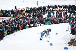 18.03.2023, Falun, Sweden (SWE): Niilo Moilanen (FIN), Ben Ogden (USA), Jan Stoelben (GER), (l-r)  - FIS world cup cross-country, individual sprint, Falun (SWE). www.nordicfocus.com. © Modica/NordicFocus. Every downloaded picture is fee-liable.