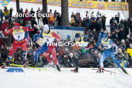 18.03.2023, Falun, Sweden (SWE): Michael Hellweger (ITA), Verneri Poikonen (FIN), (l-r)  - FIS world cup cross-country, individual sprint, Falun (SWE). www.nordicfocus.com. © Modica/NordicFocus. Every downloaded picture is fee-liable.