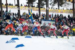 18.03.2023, Falun, Sweden (SWE): Ondrej Cerny (CZE), Calle Halfvarsson (SWE), Even Northug (NOR), Renaud Jay (FRA), Valerio Grond (SUI), Maciej Starega (POL), (l-r)  - FIS world cup cross-country, individual sprint, Falun (SWE). www.nordicfocus.com. © Modica/NordicFocus. Every downloaded picture is fee-liable.