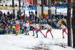 18.03.2023, Falun, Sweden (SWE): Ondrej Cerny (CZE), Calle Halfvarsson (SWE), Even Northug (NOR), Renaud Jay (FRA), Valerio Grond (SUI), Maciej Starega (POL), (l-r)  - FIS world cup cross-country, individual sprint, Falun (SWE). www.nordicfocus.com. © Modica/NordicFocus. Every downloaded picture is fee-liable.