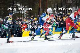 18.03.2023, Falun, Sweden (SWE): Michael Hellweger (ITA), Lucas Chanavat (FRA), (l-r)  - FIS world cup cross-country, individual sprint, Falun (SWE). www.nordicfocus.com. © Modica/NordicFocus. Every downloaded picture is fee-liable.