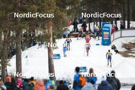 19.03.2023, Falun, Sweden (SWE): Ristomatti Hakola (FIN), Ben Ogden (USA), Antoine Cyr (CAN), Calle Halfvarsson (SWE), Francesco De Fabiani (ITA), Erik Valnes (NOR), Hugo Lapalus (FRA), Luke Jager (USA), (l-r)  - FIS world cup cross-country, mixed relay, Falun (SWE). www.nordicfocus.com. © Modica/NordicFocus. Every downloaded picture is fee-liable.