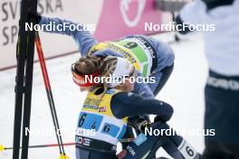 19.03.2023, Falun, Sweden (SWE): Katharina Hennig (GER), Victoria Carl (GER), (l-r)  - FIS world cup cross-country, mixed relay, Falun (SWE). www.nordicfocus.com. © Modica/NordicFocus. Every downloaded picture is fee-liable.