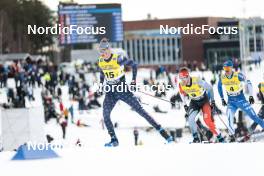 19.03.2023, Falun, Sweden (SWE): Kevin Bolger (USA), Russell Kennedy (CAN), (l-r)  - FIS world cup cross-country, mixed relay, Falun (SWE). www.nordicfocus.com. © Modica/NordicFocus. Every downloaded picture is fee-liable.