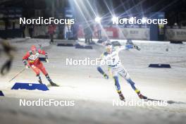 21.03.2023, Tallinn, Estonia (EST): Even Northug (NOR), Edvin Anger (SWE), (l-r)  - FIS world cup cross-country, individual sprint, Tallinn (EST). www.nordicfocus.com. © Modica/NordicFocus. Every downloaded picture is fee-liable.