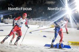 21.03.2023, Tallinn, Estonia (EST): Harald Oestberg Amundsen (NOR), Renaud Jay (FRA), (l-r)  - FIS world cup cross-country, individual sprint, Tallinn (EST). www.nordicfocus.com. © Modica/NordicFocus. Every downloaded picture is fee-liable.