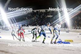 21.03.2023, Tallinn, Estonia (EST): Ben Ogden (USA), Michael Foettinger (AUT), Even Northug (NOR), Vili Crv (SLO), Davide Graz (ITA), Edvin Anger (SWE), (l-r)  - FIS world cup cross-country, individual sprint, Tallinn (EST). www.nordicfocus.com. © Modica/NordicFocus. Every downloaded picture is fee-liable.