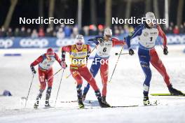 21.03.2023, Tallinn, Estonia (EST): Johannes Hoesflot Klaebo (NOR), Renaud Jay (FRA), (l-r)  - FIS world cup cross-country, individual sprint, Tallinn (EST). www.nordicfocus.com. © Modica/NordicFocus. Every downloaded picture is fee-liable.