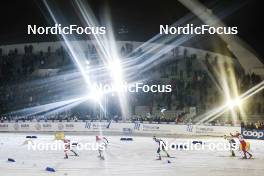 21.03.2023, Tallinn, Estonia (EST): Renaud Jay (FRA), Harald Oestberg Amundsen (NOR), Janik Riebli (SUI), Oskar Svensson (SWE), Miha Simenc (SLO), Ansgar Evensen (NOR), (l-r)  - FIS world cup cross-country, individual sprint, Tallinn (EST). www.nordicfocus.com. © Modica/NordicFocus. Every downloaded picture is fee-liable.