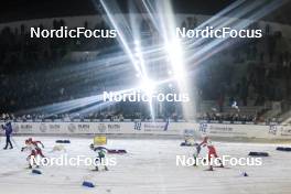 21.03.2023, Tallinn, Estonia (EST): Janik Riebli (SUI), Harald Oestberg Amundsen (NOR), Miha Simenc (SLO), Oskar Svensson (SWE), Ansgar Evensen (NOR), (l-r)  - FIS world cup cross-country, individual sprint, Tallinn (EST). www.nordicfocus.com. © Modica/NordicFocus. Every downloaded picture is fee-liable.