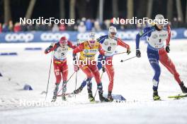 21.03.2023, Tallinn, Estonia (EST): Johannes Hoesflot Klaebo (NOR), Renaud Jay (FRA), (l-r)  - FIS world cup cross-country, individual sprint, Tallinn (EST). www.nordicfocus.com. © Modica/NordicFocus. Every downloaded picture is fee-liable.