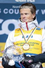 26.03.2023, Lahti, Finland (FIN): Johannes Hoesflot Klaebo (NOR) - FIS world cup cross-country, cups, Lahti (FIN). www.nordicfocus.com. © Modica/NordicFocus. Every downloaded picture is fee-liable.