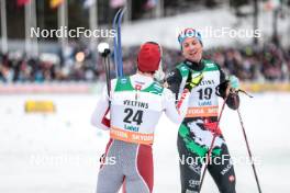 25.03.2023, Lahti, Finland (FIN): Valerio Grond (SUI), Simone Mocellini (ITA), (l-r)  - FIS world cup cross-country, individual sprint, Lahti (FIN). www.nordicfocus.com. © Modica/NordicFocus. Every downloaded picture is fee-liable.