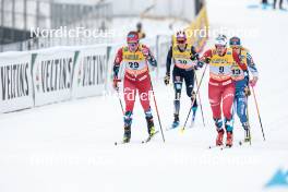 25.03.2023, Lahti, Finland (FIN): Julie Myhre (NOR), Sofie Krehl (GER), Hedda Oestberg Amundsen (NOR), Jasmi Joensuu (FIN), (l-r)  - FIS world cup cross-country, individual sprint, Lahti (FIN). www.nordicfocus.com. © Modica/NordicFocus. Every downloaded picture is fee-liable.