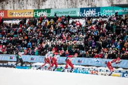 25.03.2023, Lahti, Finland (FIN): Sindre Bjoernestad Skar (NOR), Simone Mocellini (ITA), Valerio Grond (SUI), Harald Oestberg Amundsen (NOR), Erik Valnes (NOR), Even Northug (NOR), (l-r)  - FIS world cup cross-country, individual sprint, Lahti (FIN). www.nordicfocus.com. © Modica/NordicFocus. Every downloaded picture is fee-liable.
