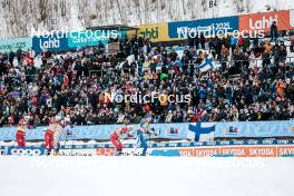 25.03.2023, Lahti, Finland (FIN): Anna Svendsen (NOR), Maja Dahlqvist (SWE), Katharina Hennig (GER), Kerttu Niskanen (FIN), (l-r)  - FIS world cup cross-country, individual sprint, Lahti (FIN). www.nordicfocus.com. © Modica/NordicFocus. Every downloaded picture is fee-liable.