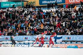 25.03.2023, Lahti, Finland (FIN): Simone Mocellini (ITA), Valerio Grond (SUI), Harald Oestberg Amundsen (NOR), Erik Valnes (NOR), (l-r)  - FIS world cup cross-country, individual sprint, Lahti (FIN). www.nordicfocus.com. © Modica/NordicFocus. Every downloaded picture is fee-liable.