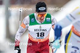 25.03.2023, Lahti, Finland (FIN): Benjamin Moser (AUT) - FIS world cup cross-country, individual sprint, Lahti (FIN). www.nordicfocus.com. © Modica/NordicFocus. Every downloaded picture is fee-liable.