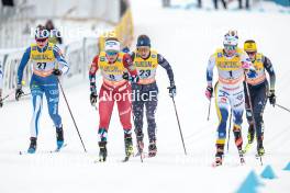 25.03.2023, Lahti, Finland (FIN): Johanna Matintalo (FIN), Anna Svendsen (NOR), Rosie Brennan (USA), Jonna Sundling (SWE), (l-r)  - FIS world cup cross-country, individual sprint, Lahti (FIN). www.nordicfocus.com. © Modica/NordicFocus. Every downloaded picture is fee-liable.