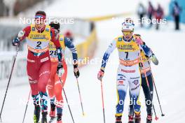 25.03.2023, Lahti, Finland (FIN): Kristine Stavaas Skistad (NOR), Emma Ribom (SWE), (l-r)  - FIS world cup cross-country, individual sprint, Lahti (FIN). www.nordicfocus.com. © Modica/NordicFocus. Every downloaded picture is fee-liable.
