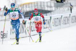 25.03.2023, Lahti, Finland (FIN): Ristomatti Hakola (FIN), Sindre Bjoernestad Skar (NOR), (l-r)  - FIS world cup cross-country, individual sprint, Lahti (FIN). www.nordicfocus.com. © Modica/NordicFocus. Every downloaded picture is fee-liable.