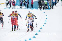 25.03.2023, Lahti, Finland (FIN): Kristine Stavaas Skistad (NOR), Pia Fink (GER), Emma Ribom (SWE), (l-r)  - FIS world cup cross-country, individual sprint, Lahti (FIN). www.nordicfocus.com. © Modica/NordicFocus. Every downloaded picture is fee-liable.