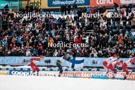 25.03.2023, Lahti, Finland (FIN): Sindre Bjoernestad Skar (NOR), Simone Mocellini (ITA), Valerio Grond (SUI), Harald Oestberg Amundsen (NOR), Erik Valnes (NOR), (l-r)  - FIS world cup cross-country, individual sprint, Lahti (FIN). www.nordicfocus.com. © Modica/NordicFocus. Every downloaded picture is fee-liable.
