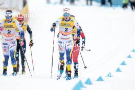 25.03.2023, Lahti, Finland (FIN): Moa Ilar (SWE), Maja Dahlqvist (SWE), (l-r)  - FIS world cup cross-country, individual sprint, Lahti (FIN). www.nordicfocus.com. © Modica/NordicFocus. Every downloaded picture is fee-liable.