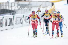 25.03.2023, Lahti, Finland (FIN): Julie Myhre (NOR), Sofie Krehl (GER), Hedda Oestberg Amundsen (NOR), Jasmi Joensuu (FIN), (l-r)  - FIS world cup cross-country, individual sprint, Lahti (FIN). www.nordicfocus.com. © Modica/NordicFocus. Every downloaded picture is fee-liable.