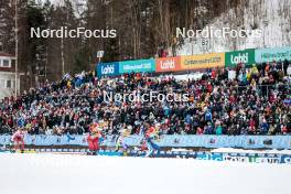 25.03.2023, Lahti, Finland (FIN): Nadine Faehndrich (SUI), Anna Svendsen (NOR), Maja Dahlqvist (SWE), Kerttu Niskanen (FIN), (l-r)  - FIS world cup cross-country, individual sprint, Lahti (FIN). www.nordicfocus.com. © Modica/NordicFocus. Every downloaded picture is fee-liable.