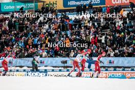 25.03.2023, Lahti, Finland (FIN): Sindre Bjoernestad Skar (NOR), Simone Mocellini (ITA), Valerio Grond (SUI), Harald Oestberg Amundsen (NOR), Erik Valnes (NOR), (l-r)  - FIS world cup cross-country, individual sprint, Lahti (FIN). www.nordicfocus.com. © Modica/NordicFocus. Every downloaded picture is fee-liable.