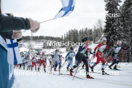 26.03.2023, Lahti, Finland (FIN): Teresa Stadlober (AUT), Frida Karlsson (SWE), Krista Parmakoski (FIN), (l-r)  - FIS world cup cross-country, mass, Lahti (FIN). www.nordicfocus.com. © Modica/NordicFocus. Every downloaded picture is fee-liable.