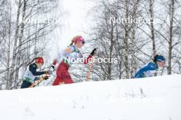 26.03.2023, Lahti, Finland (FIN): Tiril Udnes Weng (NOR), Teresa Stadlober (AUT), (l-r)  - FIS world cup cross-country, mass, Lahti (FIN). www.nordicfocus.com. © Modica/NordicFocus. Every downloaded picture is fee-liable.