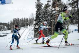 26.03.2023, Lahti, Finland (FIN): Oona Kettunen (FIN), Tereza Beranova (CZE), Anni Kainulainen (FIN), (l-r)  - FIS world cup cross-country, mass, Lahti (FIN). www.nordicfocus.com. © Modica/NordicFocus. Every downloaded picture is fee-liable.
