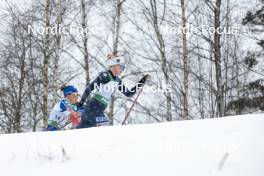 26.03.2023, Lahti, Finland (FIN): Delphine Claudel (FRA), Jessie Diggins (USA), (l-r)  - FIS world cup cross-country, mass, Lahti (FIN). www.nordicfocus.com. © Modica/NordicFocus. Every downloaded picture is fee-liable.