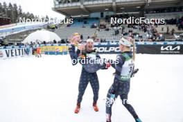 26.03.2023, Lahti, Finland (FIN): Julia Kern (USA), Hailey Swirbul (USA), Jessie Diggins (USA), (l-r)  - FIS world cup cross-country, mass, Lahti (FIN). www.nordicfocus.com. © Modica/NordicFocus. Every downloaded picture is fee-liable.