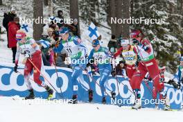 26.03.2023, Lahti, Finland (FIN): Johanna Matintalo (FIN), Tiril Udnes Weng (NOR), (l-r)  - FIS world cup cross-country, mass, Lahti (FIN). www.nordicfocus.com. © Modica/NordicFocus. Every downloaded picture is fee-liable.