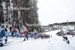 26.03.2023, Lahti, Finland (FIN): Jens Burman (SWE), Clement Parisse (FRA), Niko Anttola (FIN), (l-r)  - FIS world cup cross-country, mass, Lahti (FIN). www.nordicfocus.com. © Modica/NordicFocus. Every downloaded picture is fee-liable.