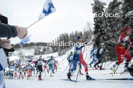 26.03.2023, Lahti, Finland (FIN): Julia Kern (USA), Delphine Claudel (FRA), (l-r)  - FIS world cup cross-country, mass, Lahti (FIN). www.nordicfocus.com. © Modica/NordicFocus. Every downloaded picture is fee-liable.