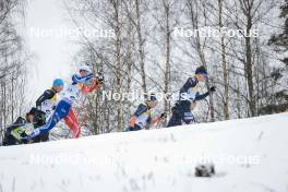 26.03.2023, Lahti, Finland (FIN): Dietmar Noeckler (ITA), Theo Schely (FRA), Andrew Musgrave (GBR), Zak Ketterson (USA), (l-r)  - FIS world cup cross-country, mass, Lahti (FIN). www.nordicfocus.com. © Modica/NordicFocus. Every downloaded picture is fee-liable.