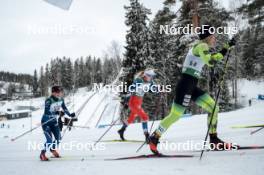 26.03.2023, Lahti, Finland (FIN): Oona Kettunen (FIN), Tereza Beranova (CZE), Anni Kainulainen (FIN), (l-r)  - FIS world cup cross-country, mass, Lahti (FIN). www.nordicfocus.com. © Modica/NordicFocus. Every downloaded picture is fee-liable.