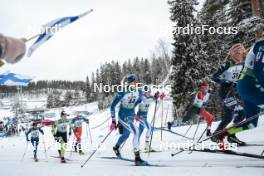 26.03.2023, Lahti, Finland (FIN): Anni Kainulainen (FIN), Tereza Beranova (CZE), Vilma Ryytty (FIN), Rebecca Immonen (FIN), (l-r)  - FIS world cup cross-country, mass, Lahti (FIN). www.nordicfocus.com. © Modica/NordicFocus. Every downloaded picture is fee-liable.