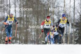 26.03.2023, Lahti, Finland (FIN): Andrew Young (GBR), Xavier Mckeever (CAN), Ireneu Esteve Altimiras (AND), (l-r)  - FIS world cup cross-country, mass, Lahti (FIN). www.nordicfocus.com. © Modica/NordicFocus. Every downloaded picture is fee-liable.