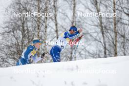 26.03.2023, Lahti, Finland (FIN): Eero Rantala (FIN), Julien Arnaud (FRA), (l-r)  - FIS world cup cross-country, mass, Lahti (FIN). www.nordicfocus.com. © Modica/NordicFocus. Every downloaded picture is fee-liable.