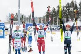 26.03.2023, Lahti, Finland (FIN): Jonna Sundling (SWE), Anne Kjersti Kalvaa (NOR), Katharina Hennig (GER), (l-r) - FIS world cup cross-country, mass, Lahti (FIN). www.nordicfocus.com. © Modica/NordicFocus. Every downloaded picture is fee-liable.