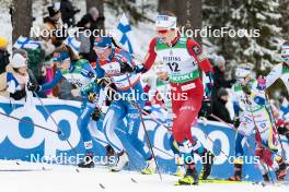 26.03.2023, Lahti, Finland (FIN): Eveliina Piippo (FIN), Kerttu Niskanen (FIN), (l-r)  - FIS world cup cross-country, mass, Lahti (FIN). www.nordicfocus.com. © Modica/NordicFocus. Every downloaded picture is fee-liable.